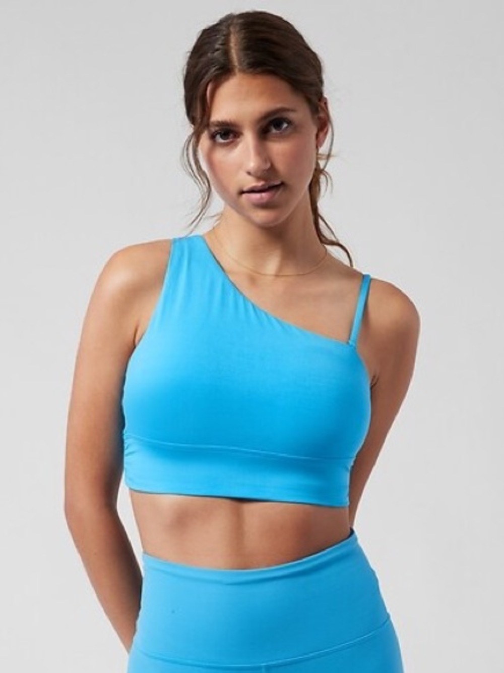 Athena One-Shoulder Longline Bra D-DD in Santorini